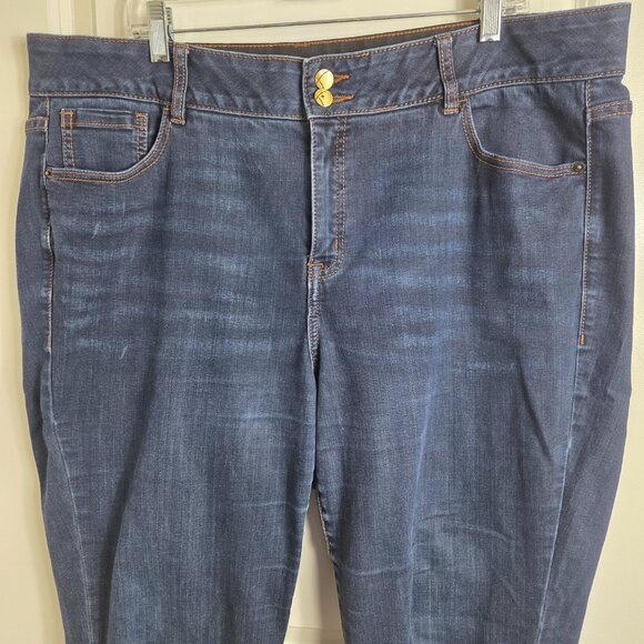 Lane Bryant Dark Wash Straight Leg Jeans - Picture 2 of 12